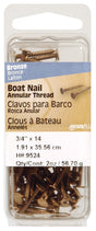 BOAT NAIL 1.5X12 BRZ 2OZ