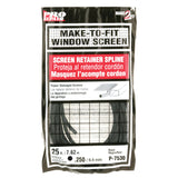 SPLINE BLK 25'L .250
