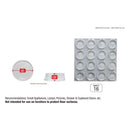 Ace Vinyl Self Adhesive Protective Pad Clear Round 3.6 in. W X 1/2 in. L 1 pk