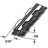 Prime-Line Gray Synthetic Fiber Weatherstrip For Doors and Windows 216 in. L X 5/32 in.