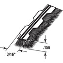 Prime-Line Gray Synthetic Fiber Weatherstrip For Doors and Windows 216 in. L X 5/32 in.