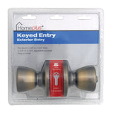 LOCK DOOR ENTRY AN BRASS