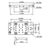 Gibraltar Mailboxes Black Plastic Mailbox Mounting Board .090 Ga. 13-1/16 in. L