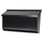 MAILBOX HORZ XL LEAF BLK