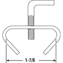 Prime-Line Silver Steel Handrail Bed Frame Clamp 1/4 inch Ga. 1.25 in. L 20 lb