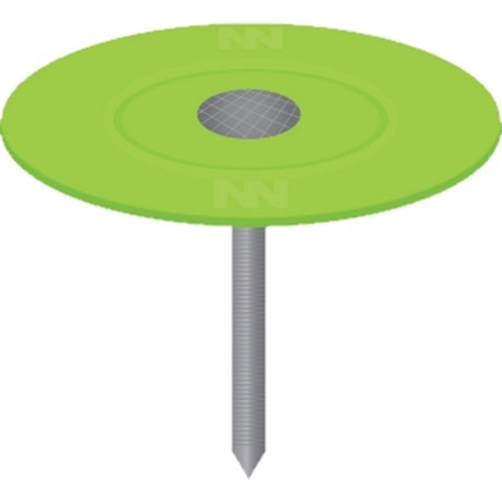 Ace 1 in. Cap Galvanized Plastic/Steel Nail Flat Head 1 lb