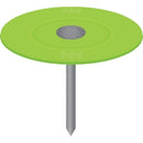 Ace 1 in. Cap Galvanized Plastic/Steel Nail Flat Head 1 lb