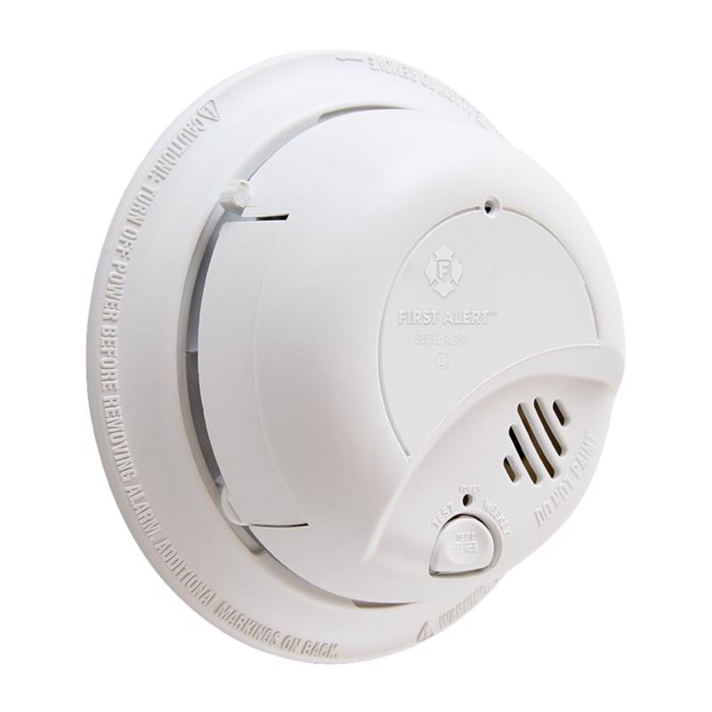 BRK Hard-Wired w/Battery Back-up Ionization Smoke/Fire Detector