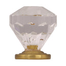 Amerock Traditional Classics Octagonal Cabinet Knob 1-1/4 in. D 1-3/8 in. Burnished Brass 1 pk