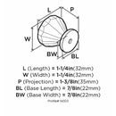 Amerock Traditional Classics Octagonal Cabinet Knob 1-1/4 in. D 1-3/8 in. Burnished Brass 1 pk