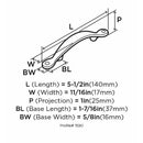 Amerock Inspirations Inspirations Cabinet Pull 3 in. Satin Nickel 1 pk