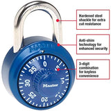 Master Lock 2 in. H X 7/8 in. W X 1-7/8 in. L Steel 3-Digit Combination Padlock