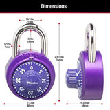 Master Lock 2 in. H X 7/8 in. W X 1-7/8 in. L Steel 3-Digit Combination Padlock