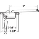 Prime-Line White Steel Left Single-Arm Casement Window Operator For Steel Framed Windows