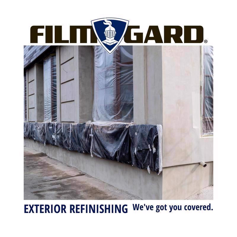 Film-Gard Plastic Sheeting 4 mil X 10 ft. W X 100 ft. L Polyethylene Black 1 pk