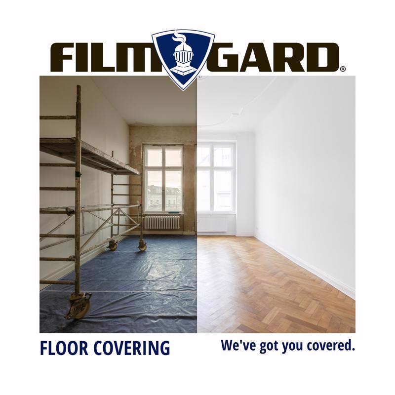 Film-Gard Plastic Sheeting 4 mil X 10 ft. W X 100 ft. L Polyethylene Black 1 pk