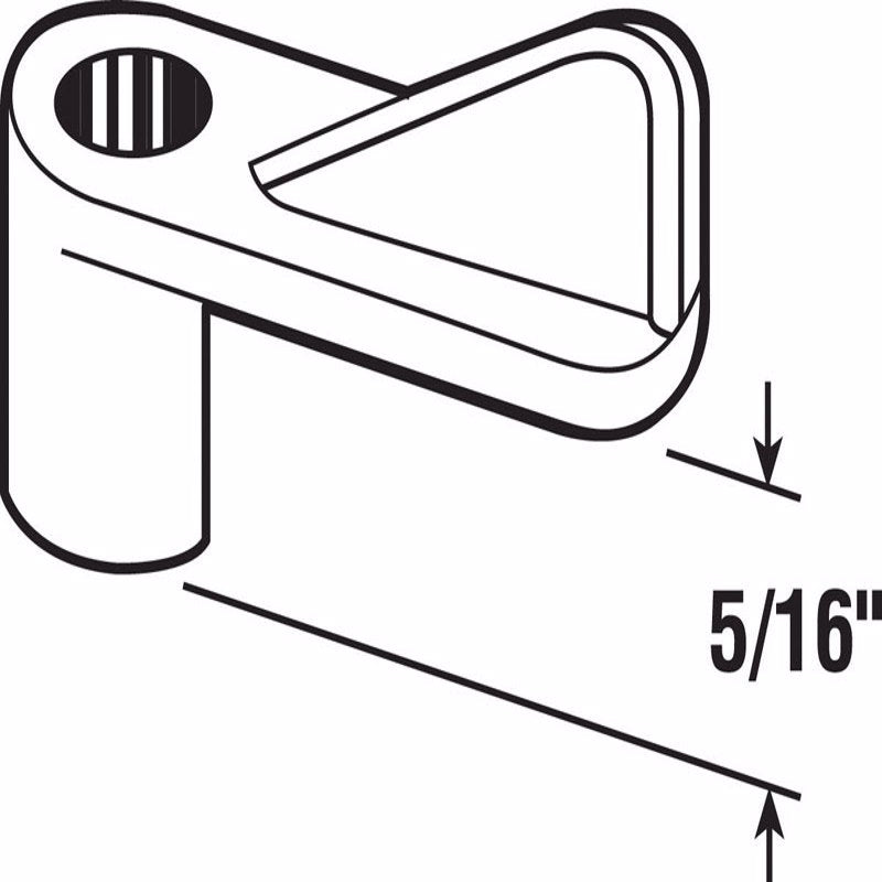 Prime-Line Gray Plastic Screen Clip For 5/16 inch 4 pk