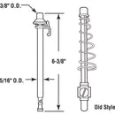 Prime-Line White Steel Pivot Rod Assembly 1 pk