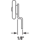 Prime-Line 7/8 in. D X 1/8 in. L Mill Nylon/Steel Roller Assembly 2 pk