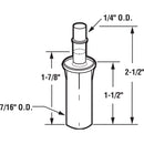 Prime-Line Mill White Nylon Pivot 2 pc