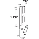 Prime-Line Zinc-Plated Silver Cast Metal Latch Strike 1 pk