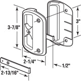 Prime-Line Zinc-Plated Black Plastic Sliding Door Latch 1 pk