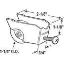 Prime-Line 1-1/4 in. D X 0.75 in. L Steel Roller Assembly 1 pk