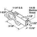 Prime-Line 1-1/4 in. D X 5/16 in. L Steel Roller Assembly 1 pk