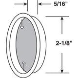 Prime-Line 2.13 in. L Brass-Plated Gold Steel Pull Handle