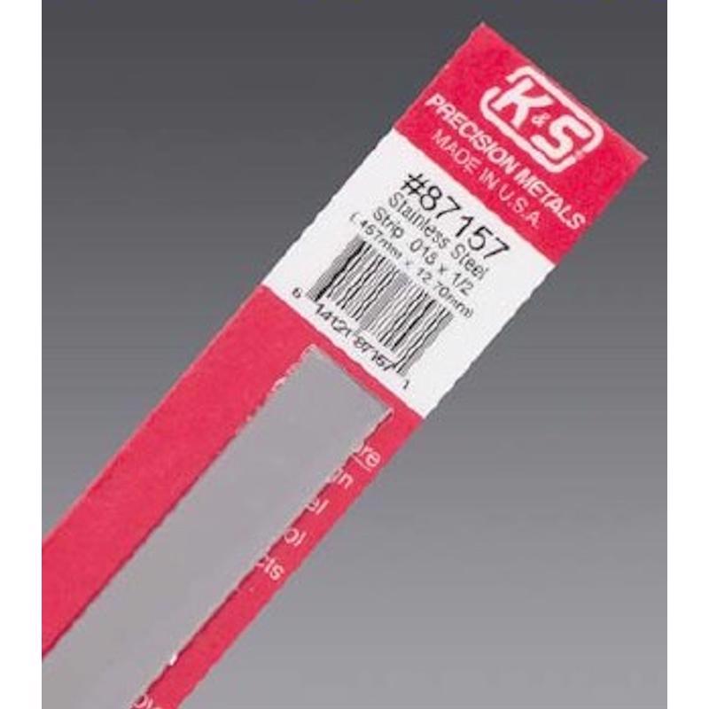 K&S 12 in. 1/2 in. Stainless Steel Strip