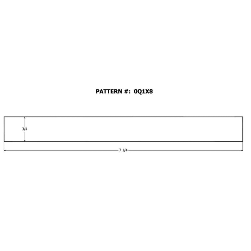 Alexandria Moulding 1 in. X 8 in. W X 4 ft. L Oak Board #2/BTR Premium Grade