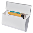 Gibraltar Mailboxes Woodlands Contemporary Galvanized Steel Wall Mount White Mailbox