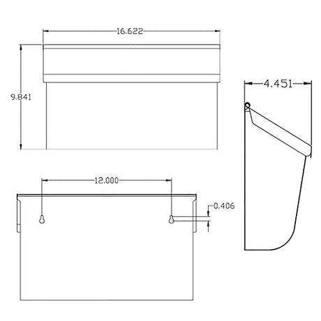 Gibraltar Mailboxes Woodlands Contemporary Galvanized Steel Wall Mount White Mailbox
