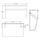 Gibraltar Mailboxes Woodlands Contemporary Galvanized Steel Wall Mount White Mailbox