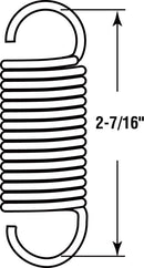 Prime-Line 2-7/16 in. L X 3/4 in. D Extension Spring 2 pk