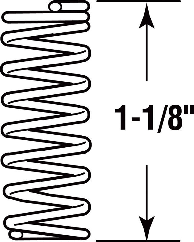 Prime-Line 1-1/8 in. L X 3/8 in. D Compression Spring 4 pk