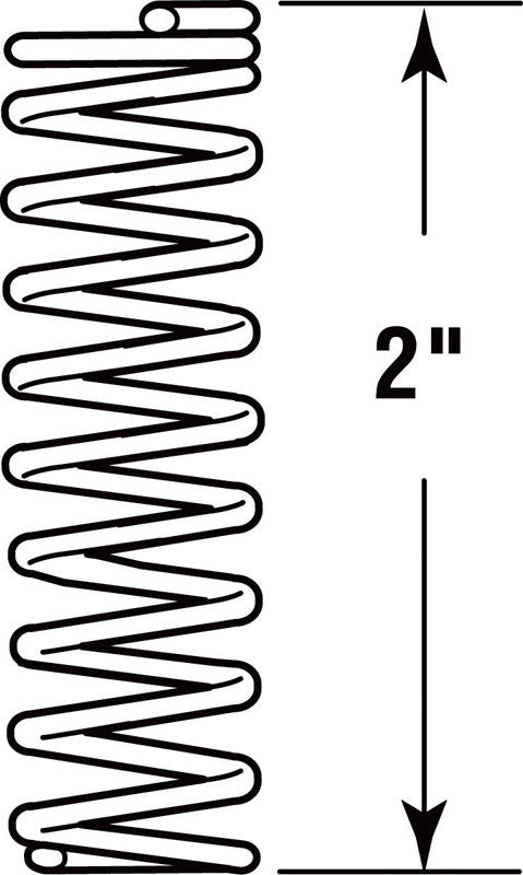 Prime-Line 2 in. L X 5/16 in. D Compression Spring 2 pk