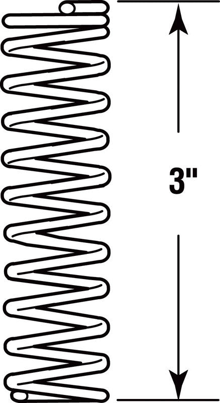 Prime-Line 3 in. L X 9/16 in. D Compression Spring 2 pk