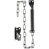 Wright Galvanized Black Steel Spring & Chain Door Retainer 1 pk
