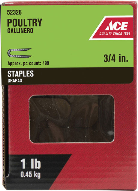 ACE POULTRY STAPLE3/4"1#
