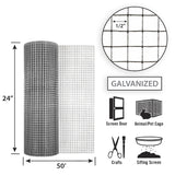 Garden Craft 24 in. H X 50 ft. L Galvanized Steel Hardware Cloth 1/2 in.