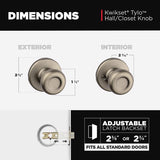 Kwikset Tylo Antique Brass Passage Lockset 1-3/4 in.