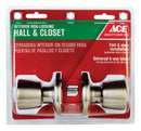 Ace Tulip Satin Passage Door Knob Right or Left Handed