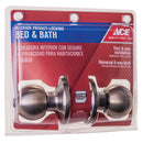 Ace Ball Antique Brass Privacy Knob Right or Left Handed