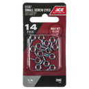 Ace 1/16 in. D X 0.5 in. L Zinc-Plated Steel Screw Eye 10 lb. cap. 14 pk