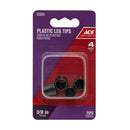 TIP LEG PLST BLK 3/8"CD4