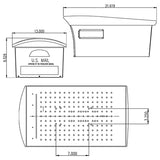 Gibraltar Mailboxes Mailsafe Classic Plastic Post Mount Black Mailbox
