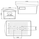 Gibraltar Mailboxes Mailsafe Classic Plastic Post Mount Black Mailbox