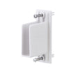BRACKET WALL/END WHTBG25