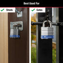 Master Lock 1-5/16 in. H X 1-9/16 in. W Laminated Steel Double Locking Padlock Keyed Alike